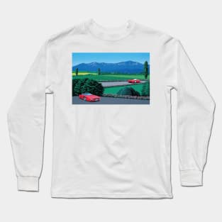 hiroshi nagai - Two Cars in Hiroshi Nagai Upscales album Long Sleeve T-Shirt